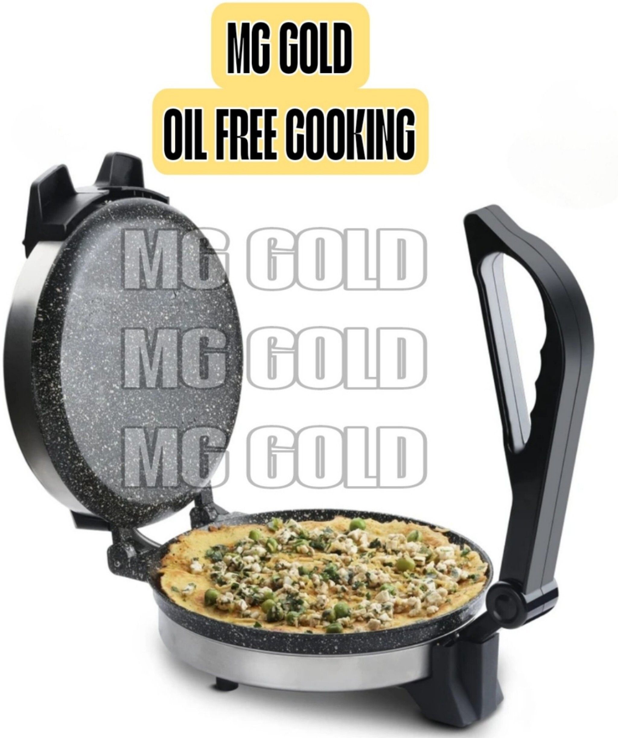 Non-Stick 8.5inch Plates and Durable Handle, Auto Temperature Control NIK-1 Roti and Khakra Maker-image-45