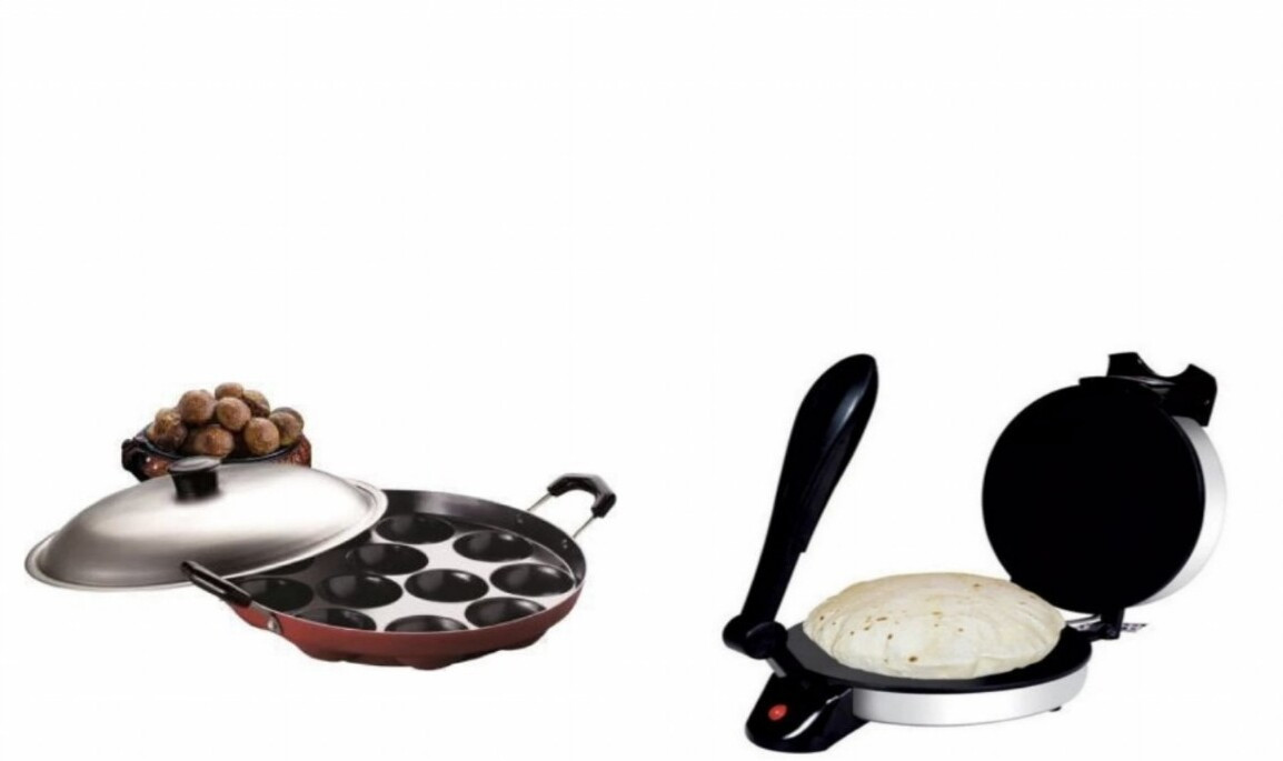 viyasha Combo you Idli Maker Non Stick Electric RT2 Roti and Khakra Maker image 1