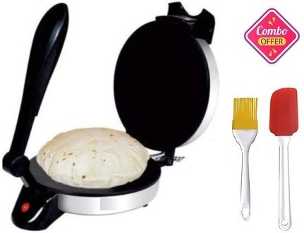 otc Silicone Spatula and oil Brush Free With Non Stick Roti and Khakra Maker image 1