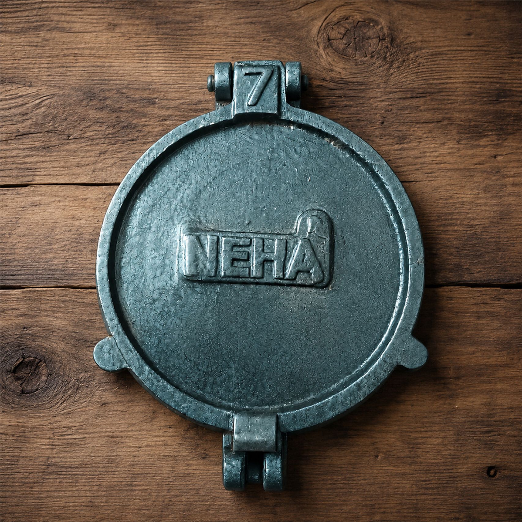 neha Cast Iron Roti Maker | Heavy Duty Chapati Press for Home Kitchen (KK_RM_NO.7-05) Roti and Khakra Maker-picture-33