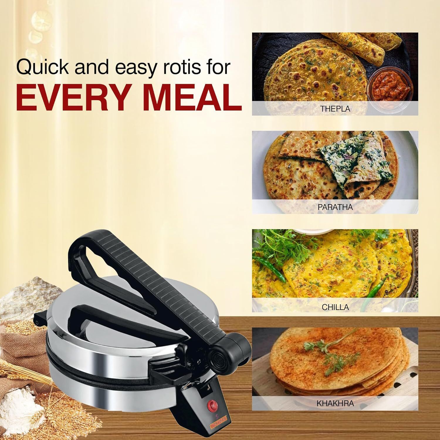 SRoti Maker-WALA-111 Roti and Khakra Maker-image-45