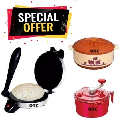 otc Combo Of RM-3100 Electric Non Stick 1 Year Warranty CPM-10 Roti and Khakra Maker image 1