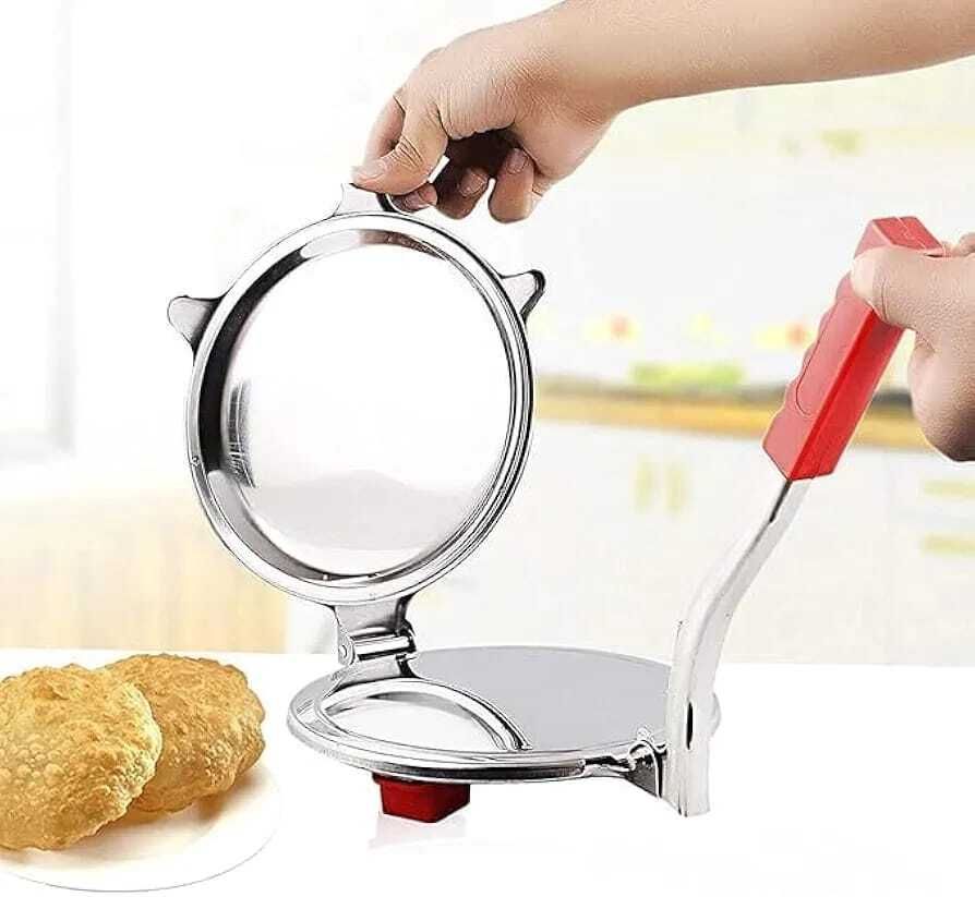 khodiyar enterprises Premium Stainless Steel Chapati Press for Easy Roti Making Roti and Khakra Maker-picture-36