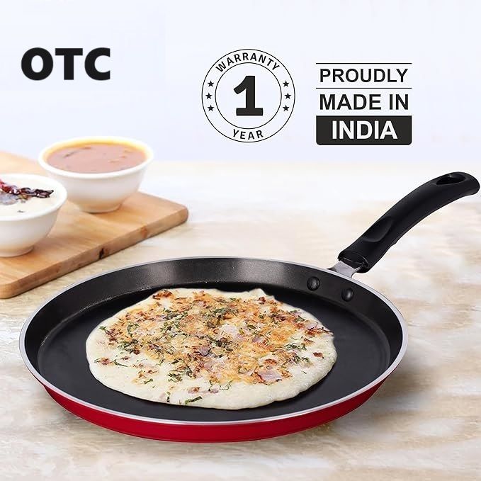 28 cm Dosa Tawa | 5 Layer Healthy Duramax Non-Stick Coating ||DS-4 Roti and Khakra Maker-image-42