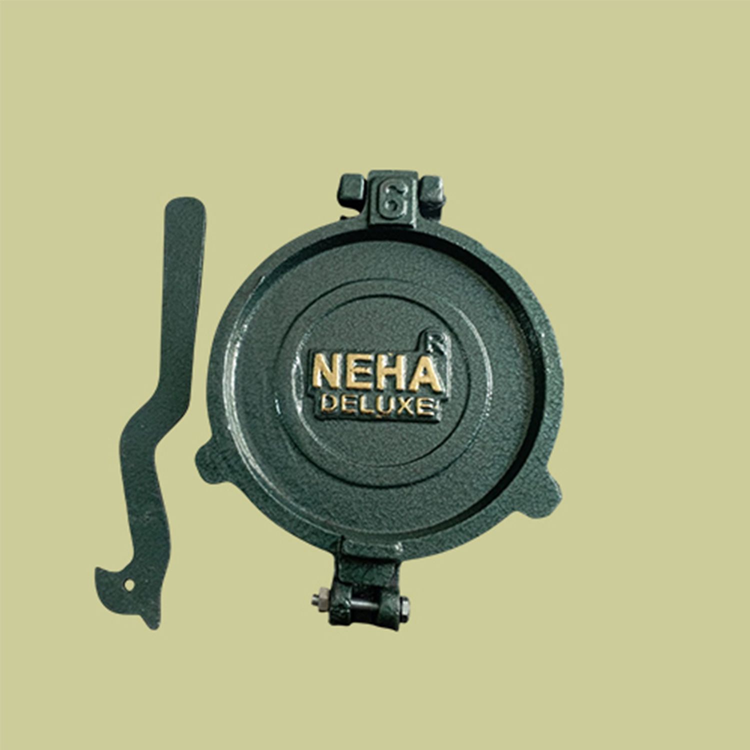 neha Roti & Puri Maker Manual Press with SS and Iron Cast Body Pathiri Tool Roti and Khakra Maker-picture-36