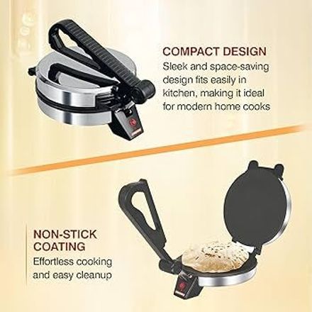 Inch Non Stick Electric 1 Year Warranty IOC-10 Roti and Khakra Maker-image-10