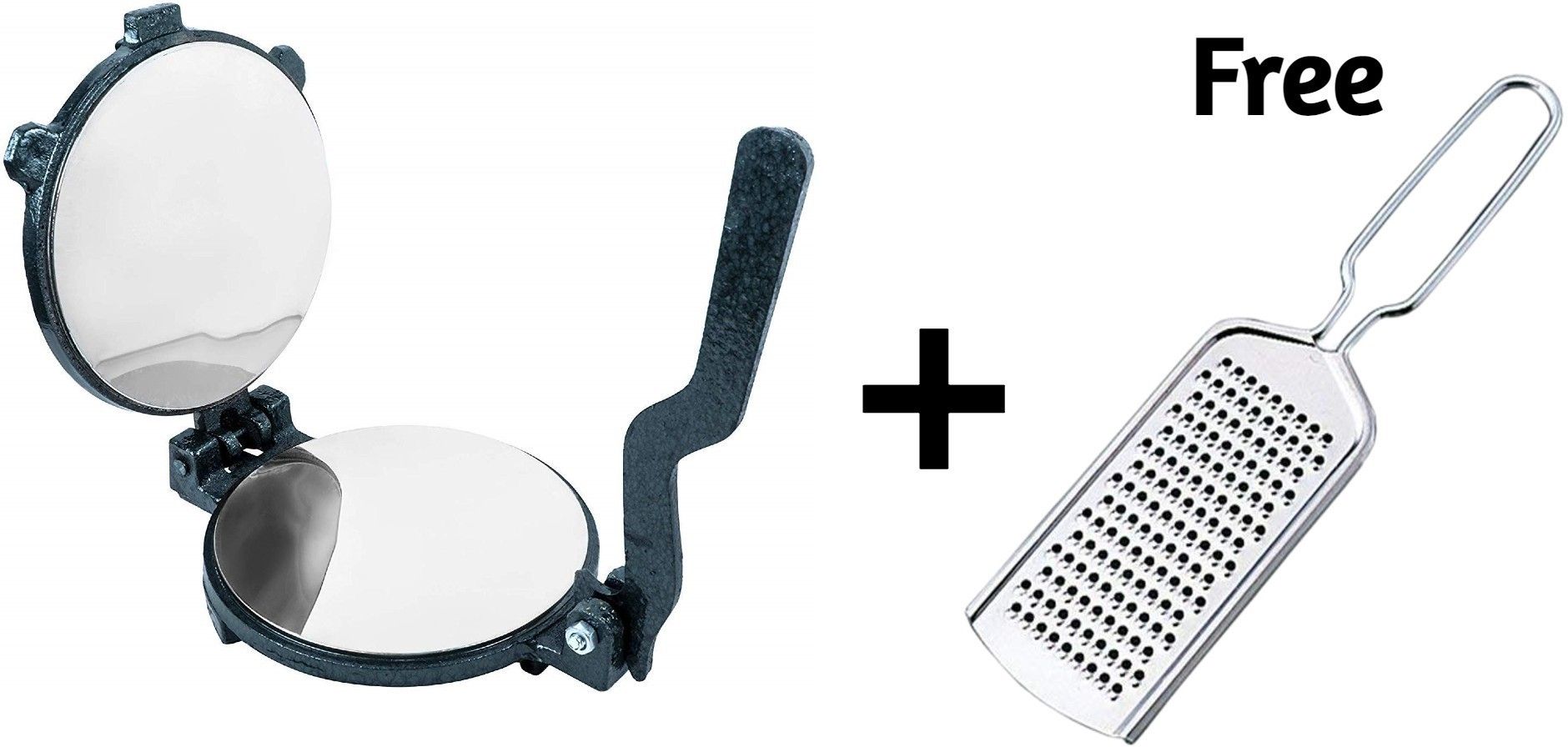 Heavy Quality Iron Puri Maker Puri Press Kitchen Press With Cheese Grater Free Roti and Khakra Maker-image-32