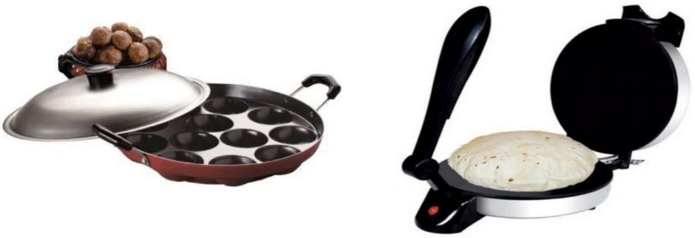 viyasha Combo you Idli Maker Non Stick Electric RT1 Roti and Khakra Maker image 1