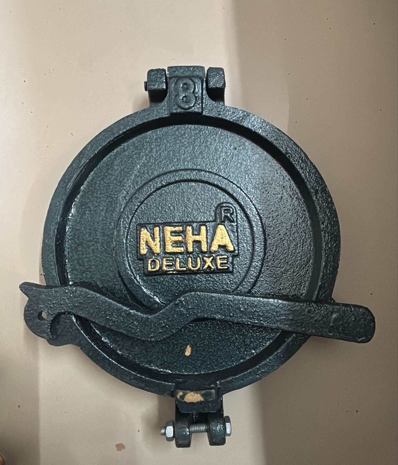 neha Heavy Stainless Steel Roti Maker Machine 8.5'' Cast Iron Press Handle Roti and Khakra Maker-picture-47