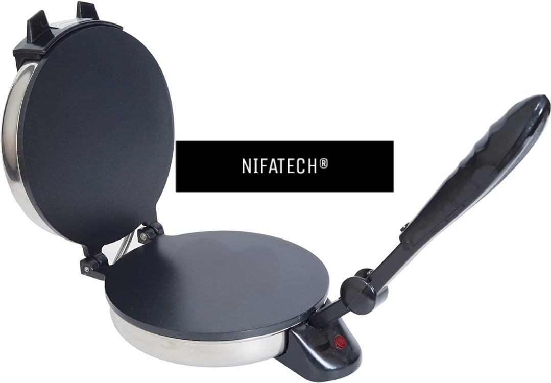 nifa tech ® Electric Automatic Roti Maker Machine with 1100 Watts Roti/Chapati/Parathas Q2 Roti and Khakra Maker image 1