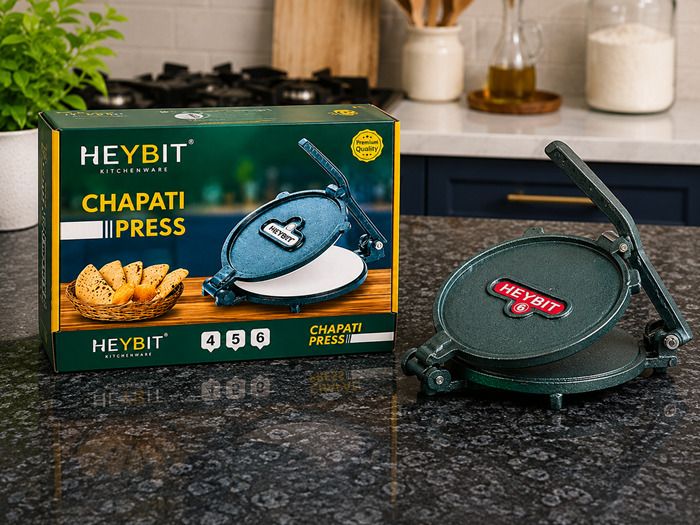 Casting Iron Roti/Papad/puri Maker Machine (6 Inch Diameter) Roti and Khakra Maker-image-23