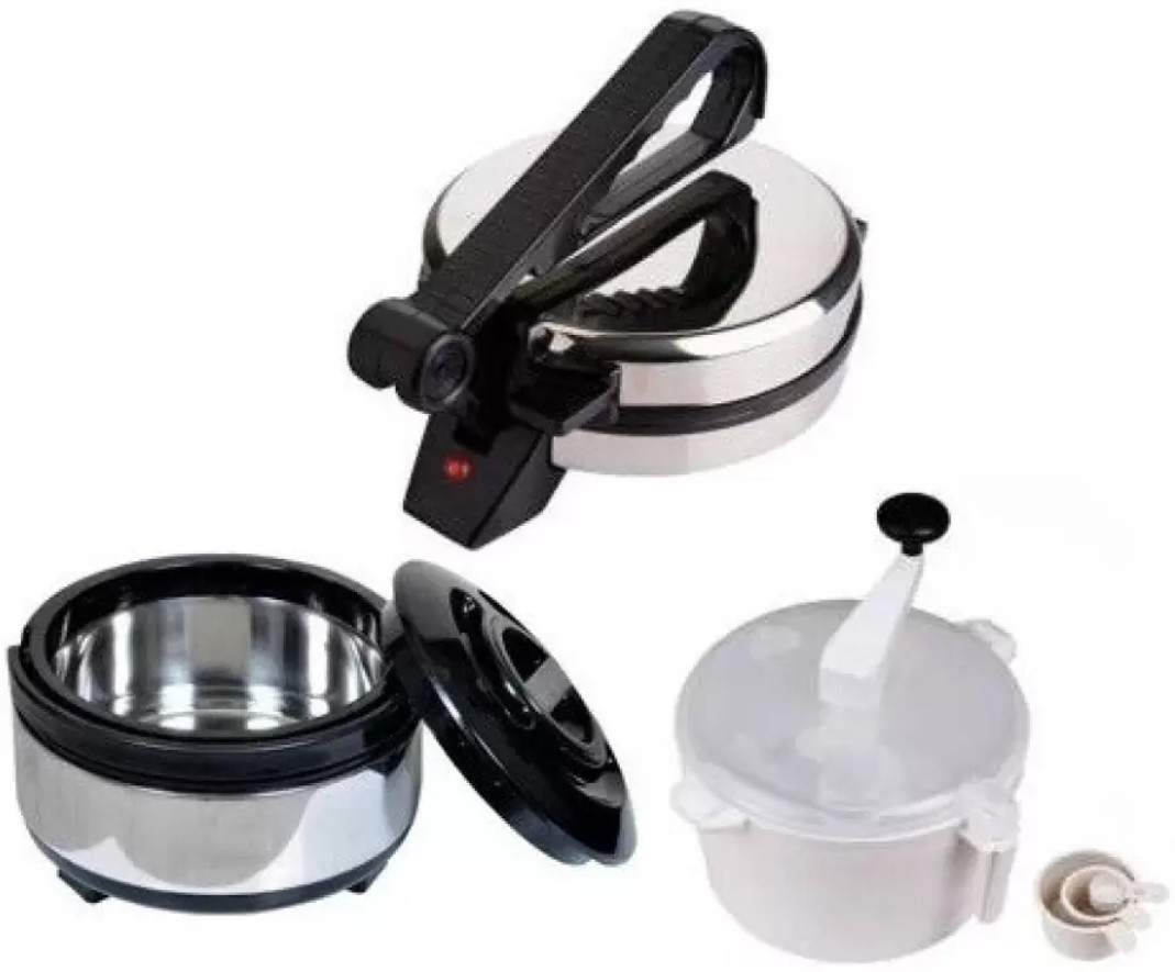 mg gold Combo Pack Of Casserole ||Dough Maker || C-20 Roti and Khakra Maker Roti and Khakra Maker image 1