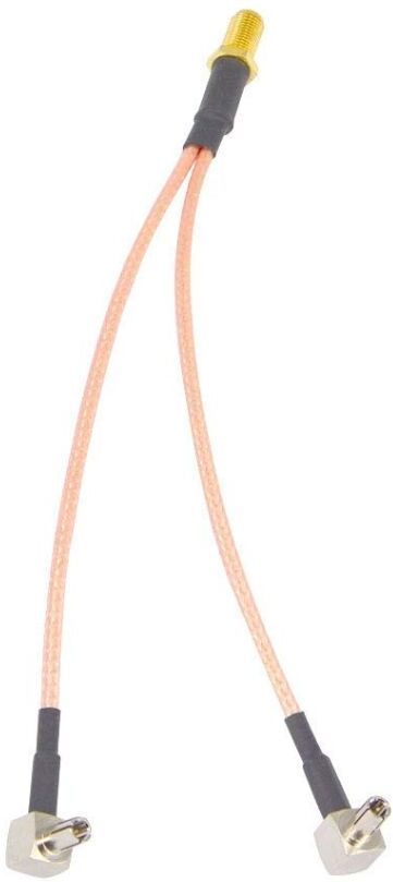 Telehatch SMA Female to Dual TS9 Male Splitter Cable | RG316 Cable | 15CM Pigtail Jumper Router Antenna Booster