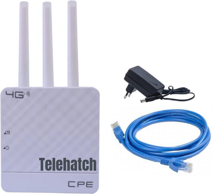 Telehatch 4G Lte WiFi Router (All SIM) 4G Router 2.4 GHz 300 Mbps Wifi Speed Tri Band External Antenna MiFi (Sim Based) image 1