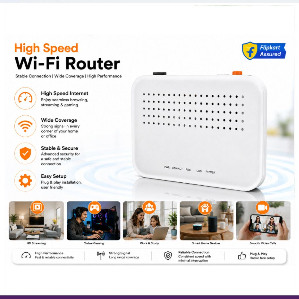 Syrotech SY-GPON-1000R-DONT-111 Router 2.4 GHz, 5 GHz 300 Mbps Wifi Speed Single Band Ethernet (Cable Broadband)-image-33