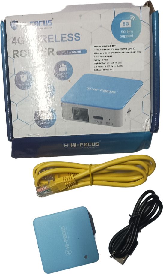 HI-FOCUS ALL SIM SUPPORTED 4G WIFI WINGLE WITH TYPE C USB TATERRING + LAN + WIFI 4G Router 2.4 GHz 150 Mbps Wifi Speed Dual Band Internal Antenna MiFi (Sim Based)-picture-12