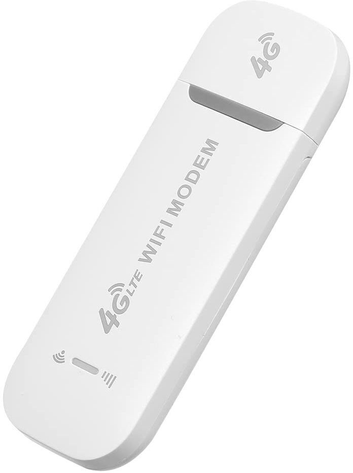 berls Portable 4G LTE USB WiFi Dongle 150Mbps with Hotspot for Laptop & PC – White 4G Router 2.4 GHz 150 Mbps Wifi Speed Single Band Internal Antenna MiFi (Sim Based)-image-1