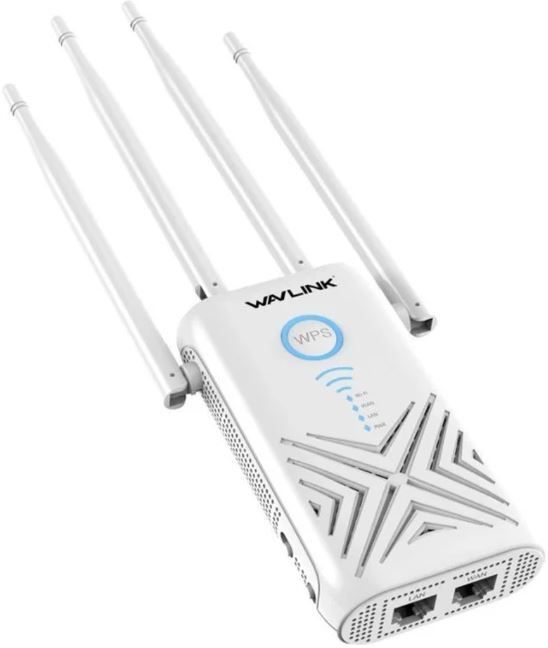 WAVLINK AERIAL X– AC1200 WiFi Range Extender 2.4 GHz, 5 GHz 1200 Mbps Wifi Speed Dual Band Internal Antenna Ethernet (Cable Broadband)
