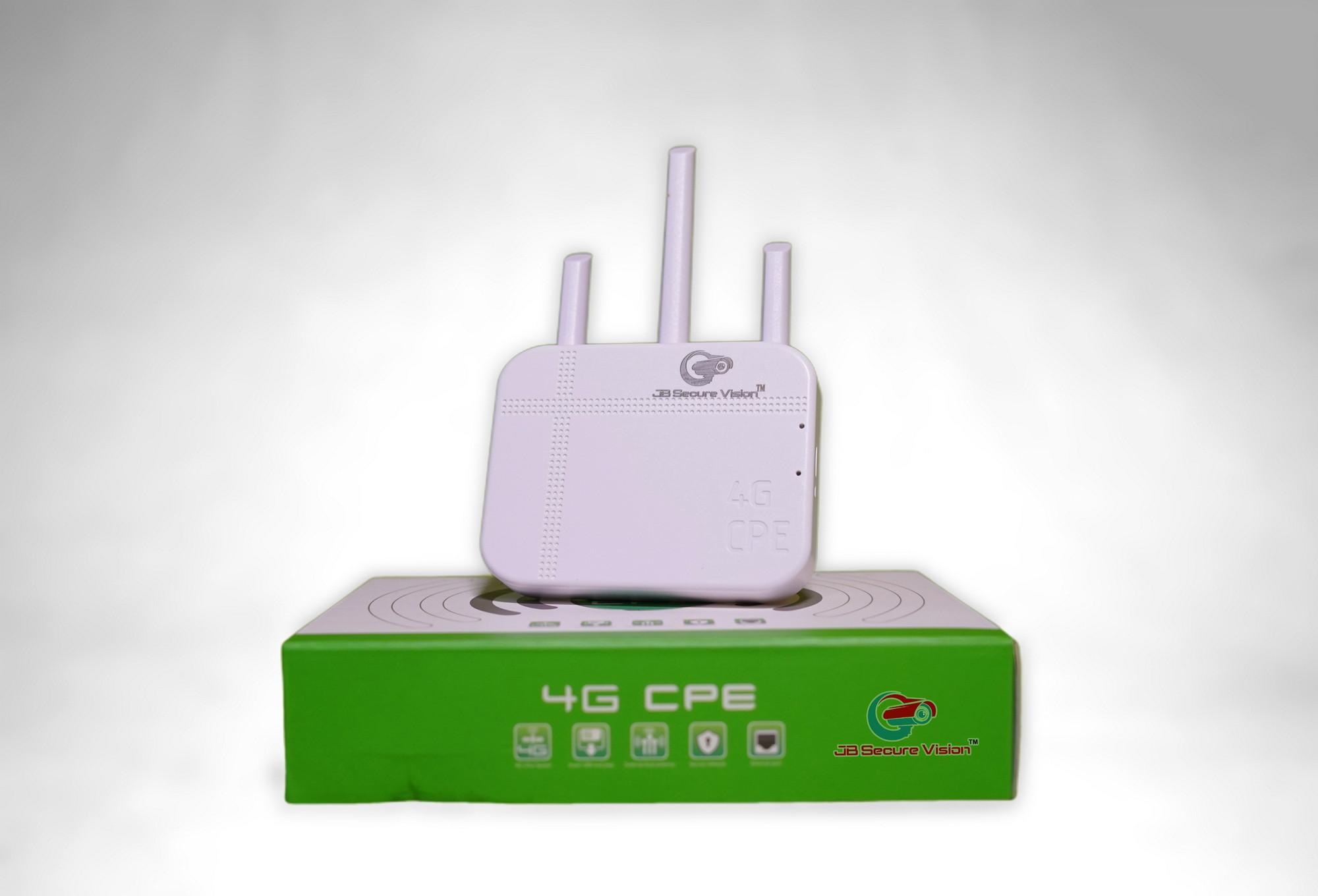 JB SECURE VISION R 01 Wireless Router 2.4 GHz 300 Mbps Wifi Speed Single Band External Antenna Ethernet (Cable Broadband) image 1