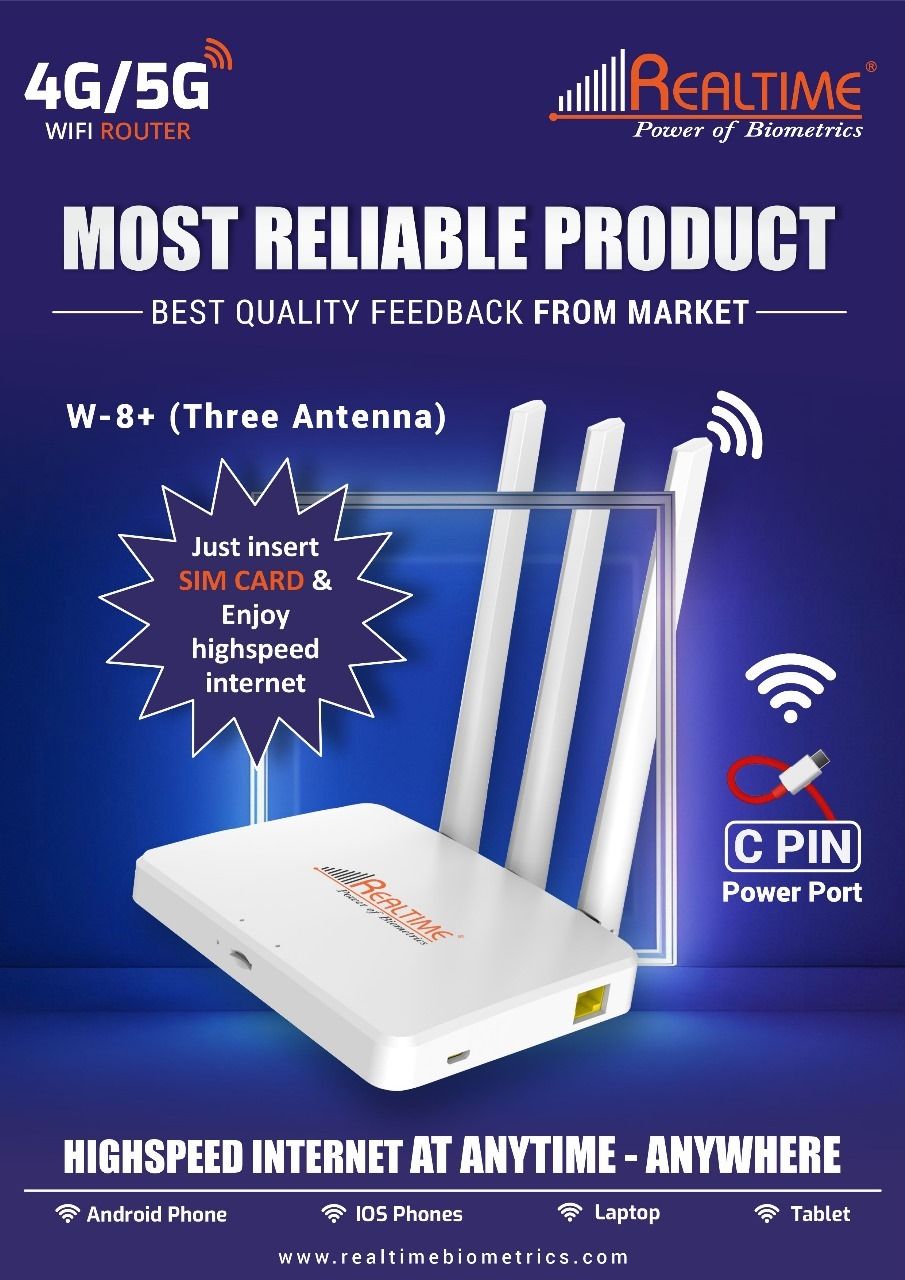 Realtime W 8+ (Plus) 4g/5g Router 4G Router 2.4 GHz 300 Mbps Wifi Speed Single Band External Antenna Access Point Mode-image-13