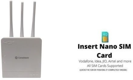 Consistent Nano Sim Supported 4G Wifi Router With 3 Antenna 4G Router 2.4 GHz 150 Mbps Wifi Speed Single Band External Antenna MiFi (Sim Based)-image-45
