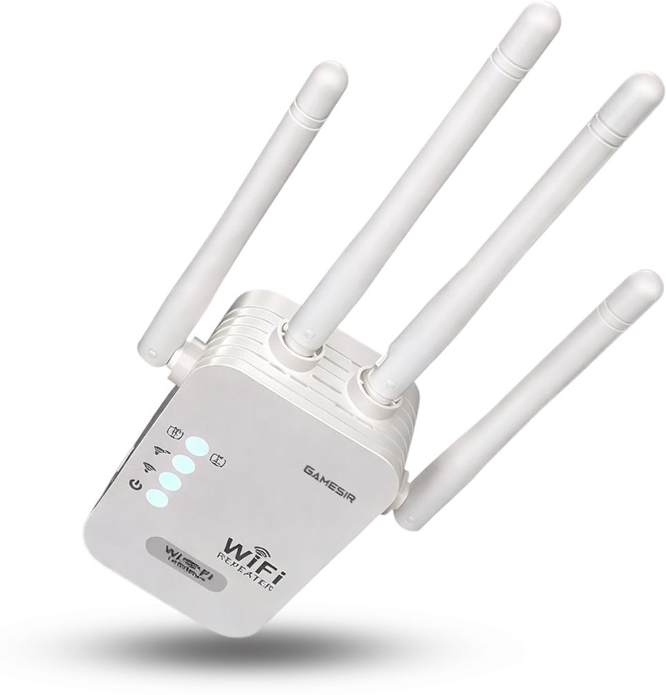 GameSir Wi-Fi Extender Up to 300Mbps ,Repeaters WiFi Range Extender 2.4 GHz 300 Mbps Wifi Speed Dual Band External Antenna Ethernet (Cable Broadband)-image-35