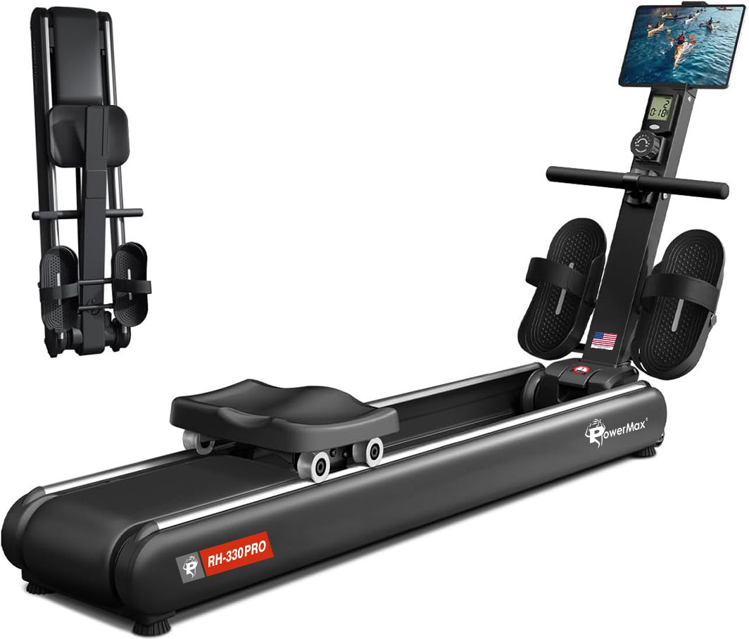 RH-330PRO Premium Rower Cardio Equipment for Home-Gym, Bluetooth, 130kg max user Rowing Machine