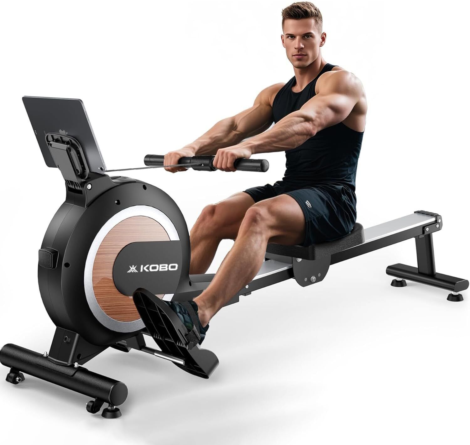 Rowing Machine 4 Kg Flywheel Magnetic Full Body Home Workout Machine Rowing Machine