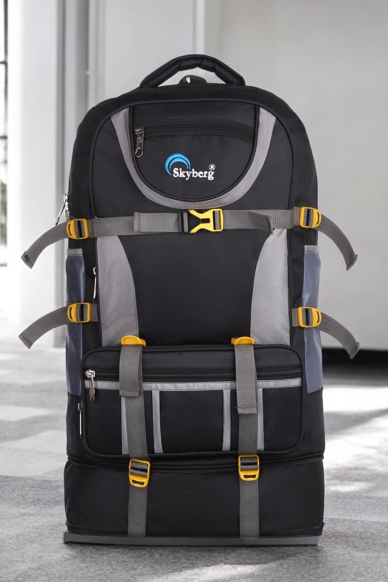 skyberg 60 Litres Curve Water Resistant Rucksack For Hiking Trekking And Travel - Unisex Rucksack - 60 L-picture-23