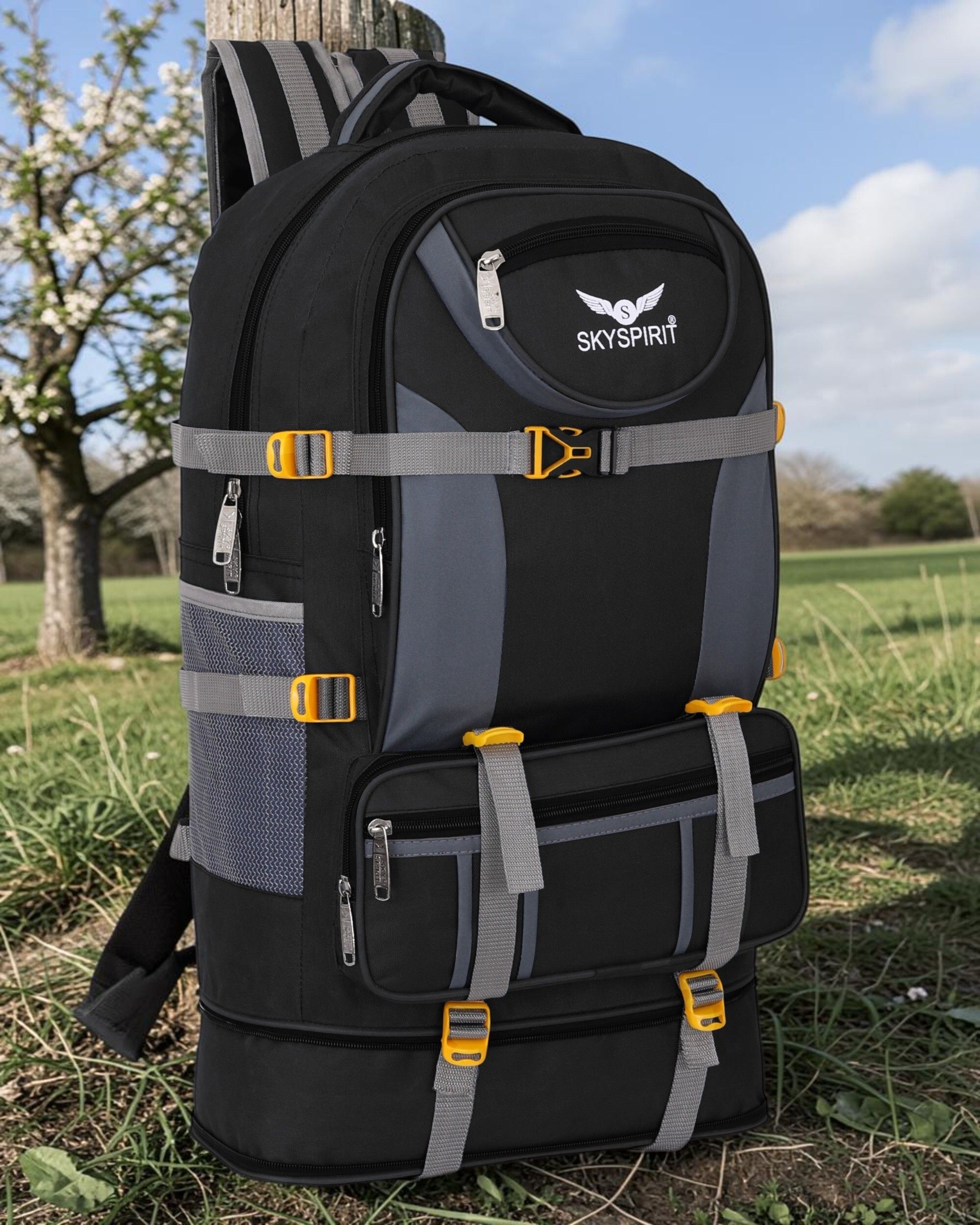 sky spirit Travel Rucksack | Expandable Lower Compartment | Utility Backpack Rucksack - 90 L-picture-21