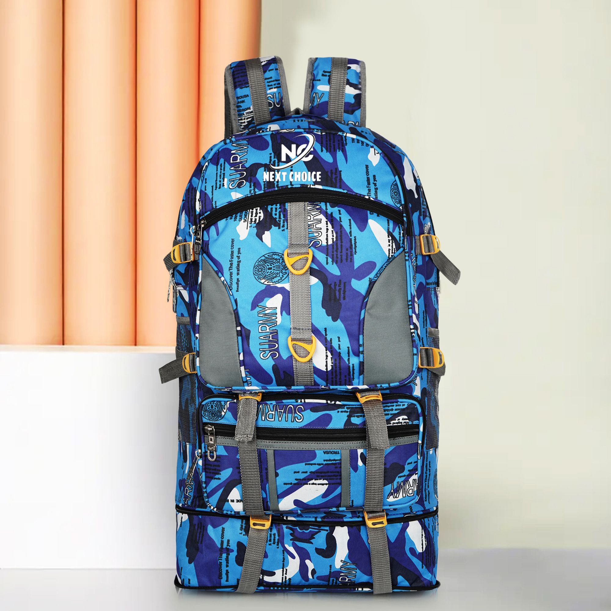 next choice Travel Rucksack Backpack 80L Waterproof Trekking Hiking Bag for Men Women Rucksack - 80 L-picture-48
