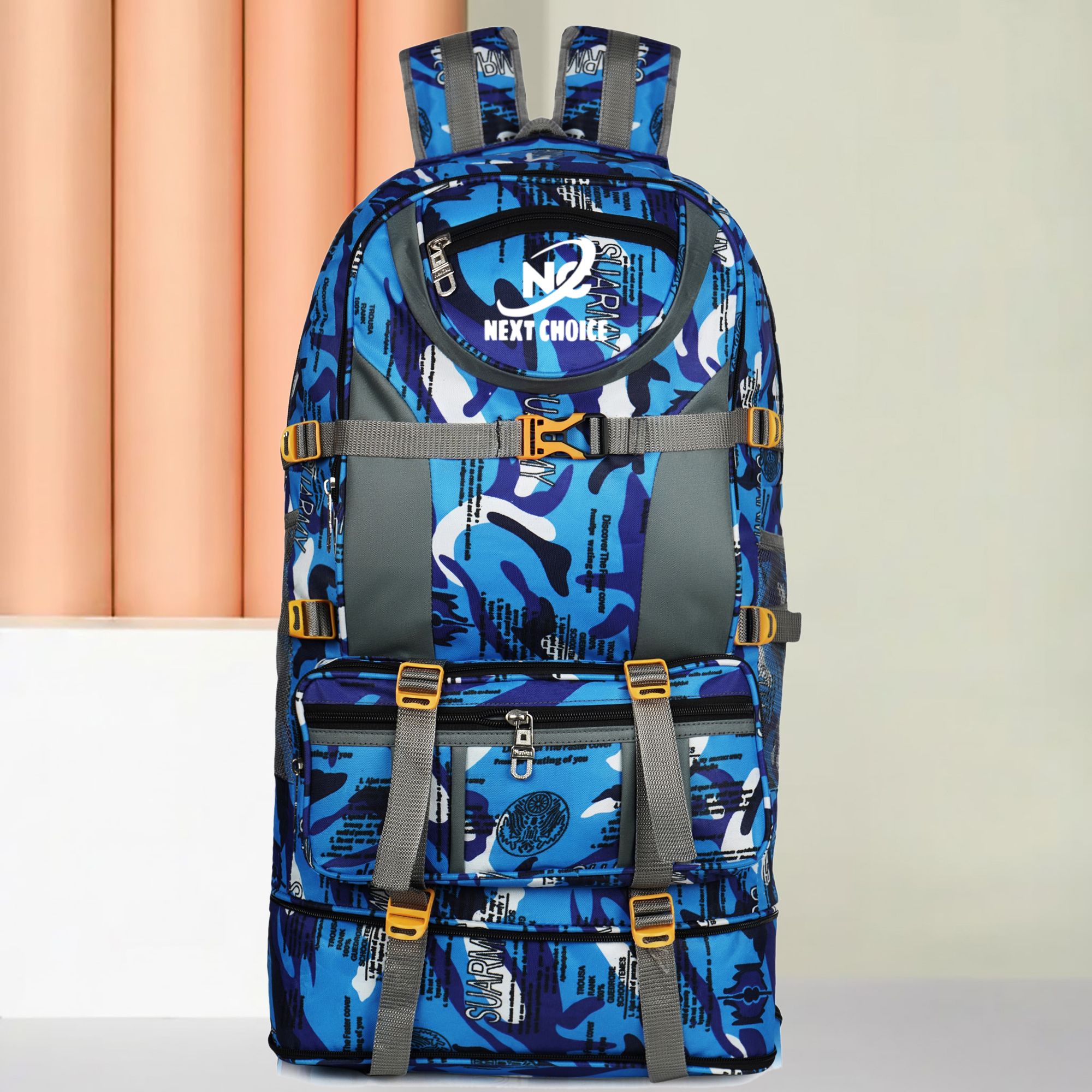 next choice Large Rucksack Backpack 80L Waterproof Hiking Camping Travel Bag Unisex Rucksack - 80 L-picture-19