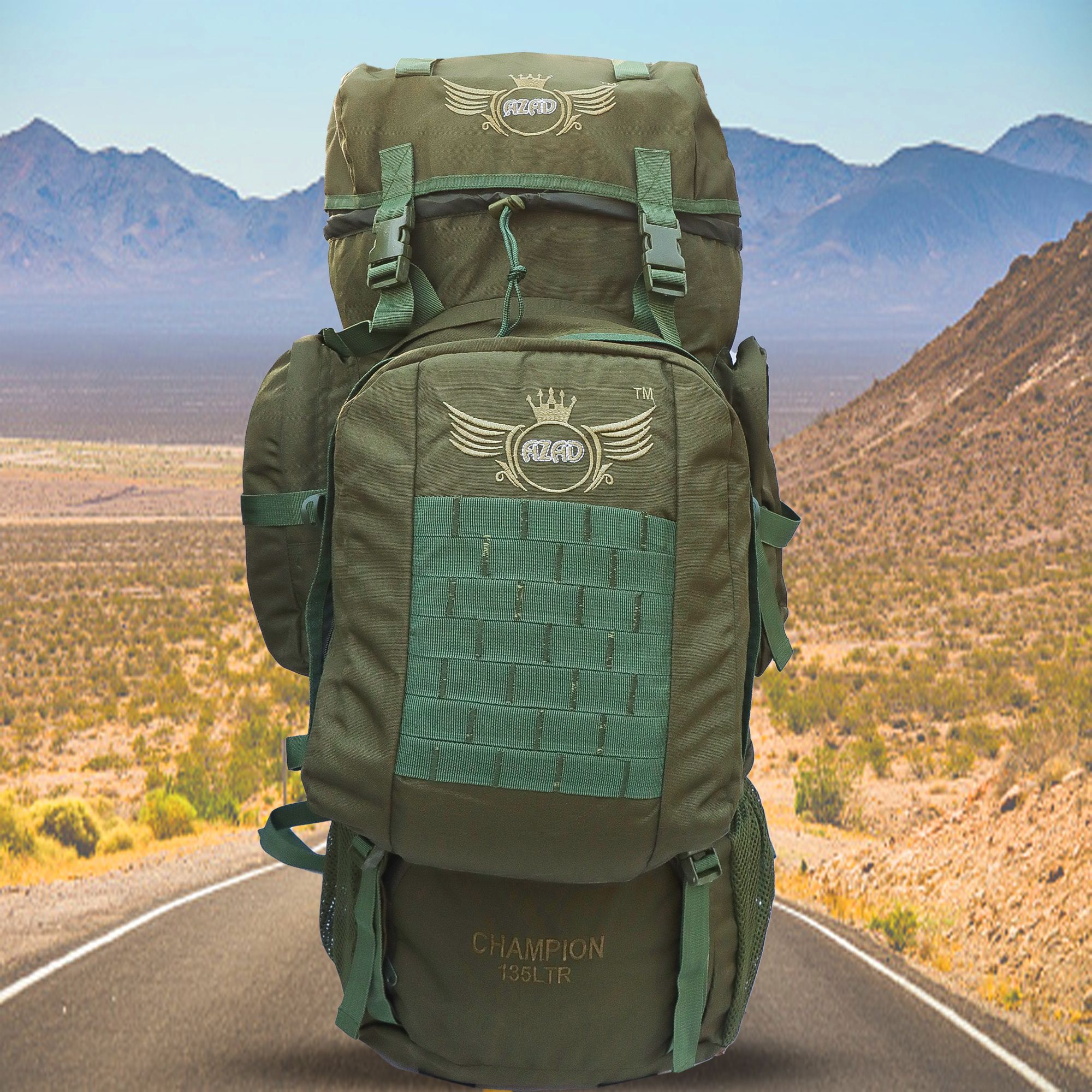 azad army rucksack with detachable backpack multiple pocket Rucksack - 135 L-picture-20