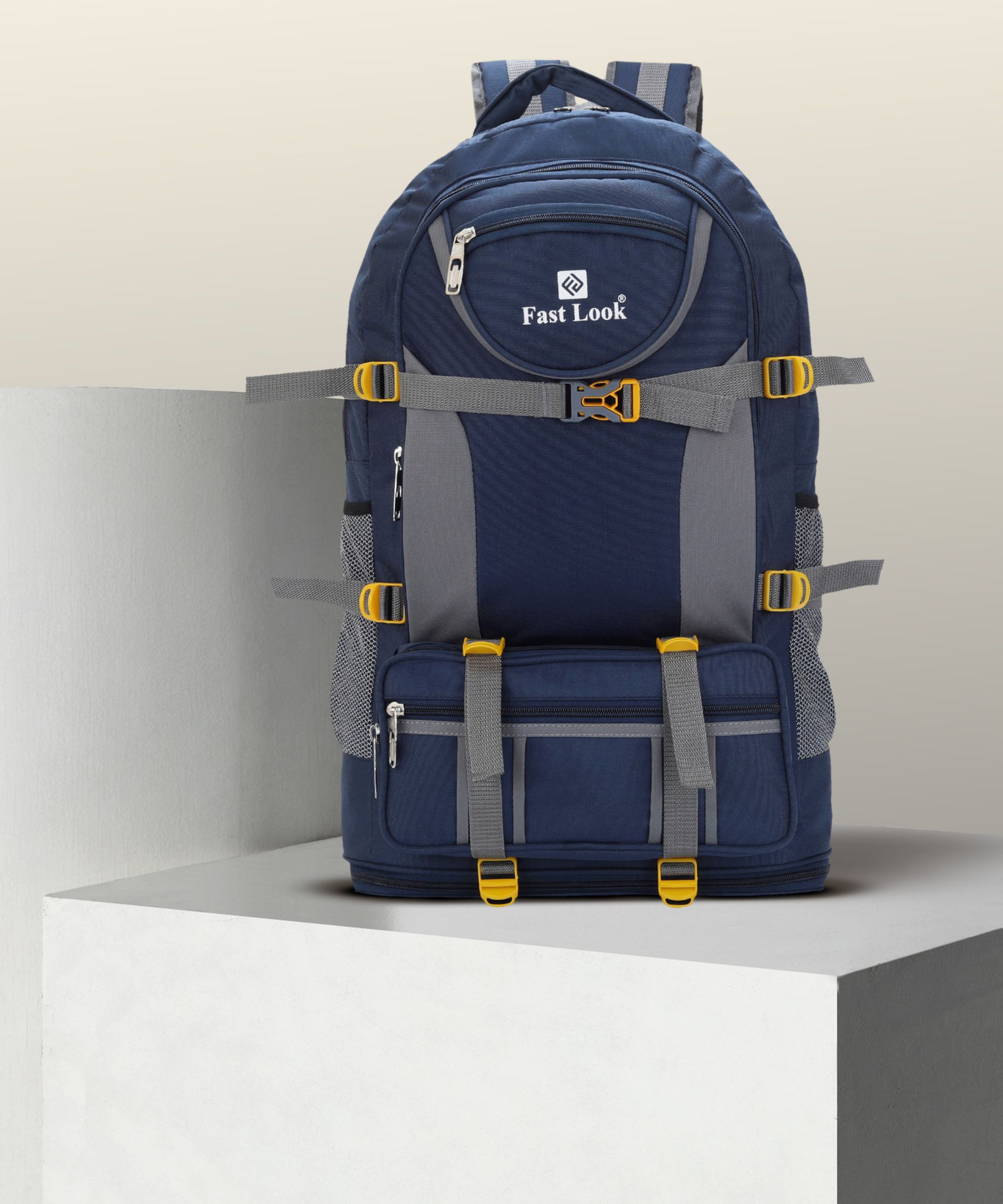 Expandable Travel Rucksack Backpack for Sport Camping Hiking Trekking Bag-Blue