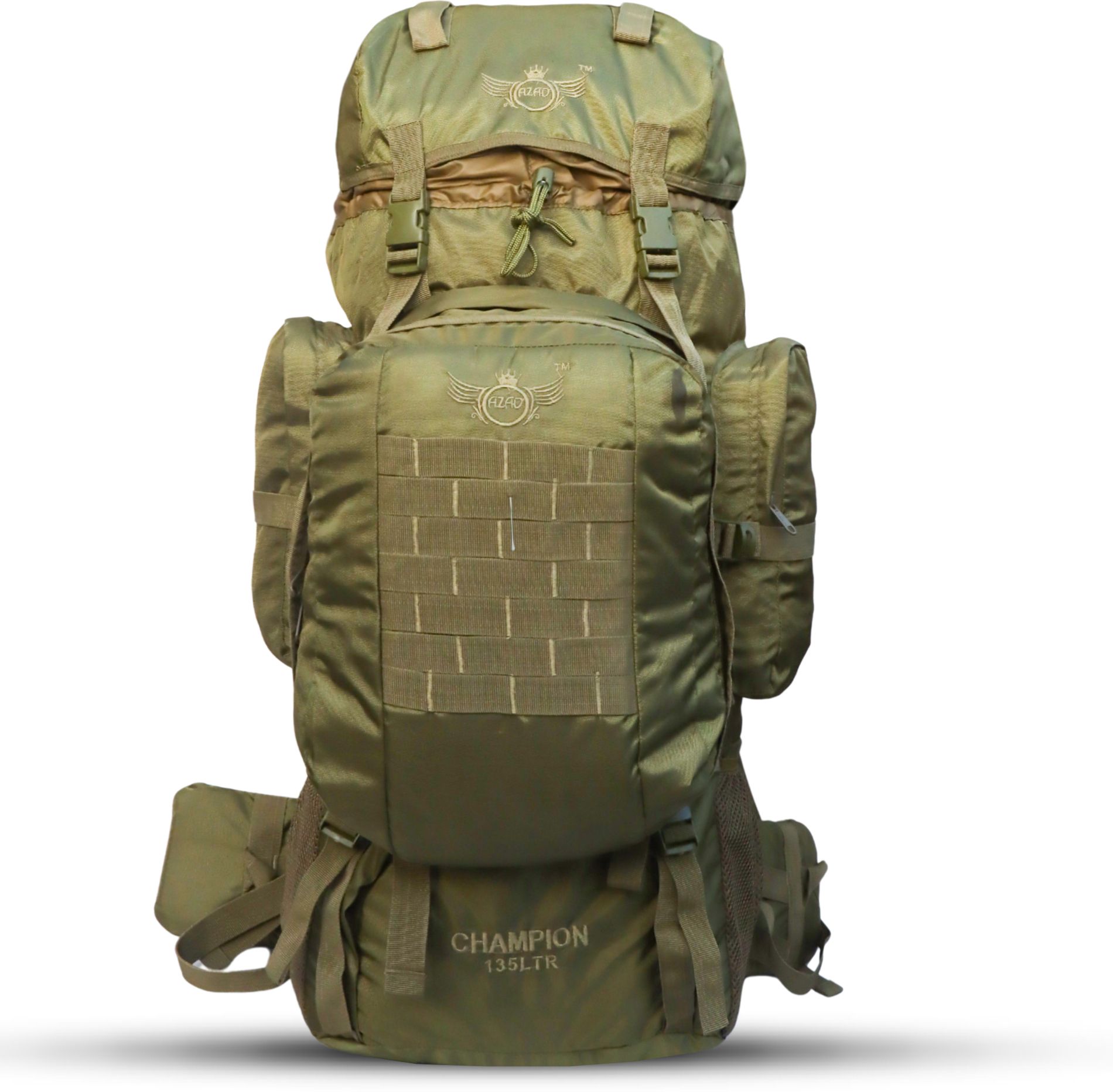 azad Army Rucksack with 15 litter detachabale backpack and multi pocket Rucksack - 135 L-picture-16