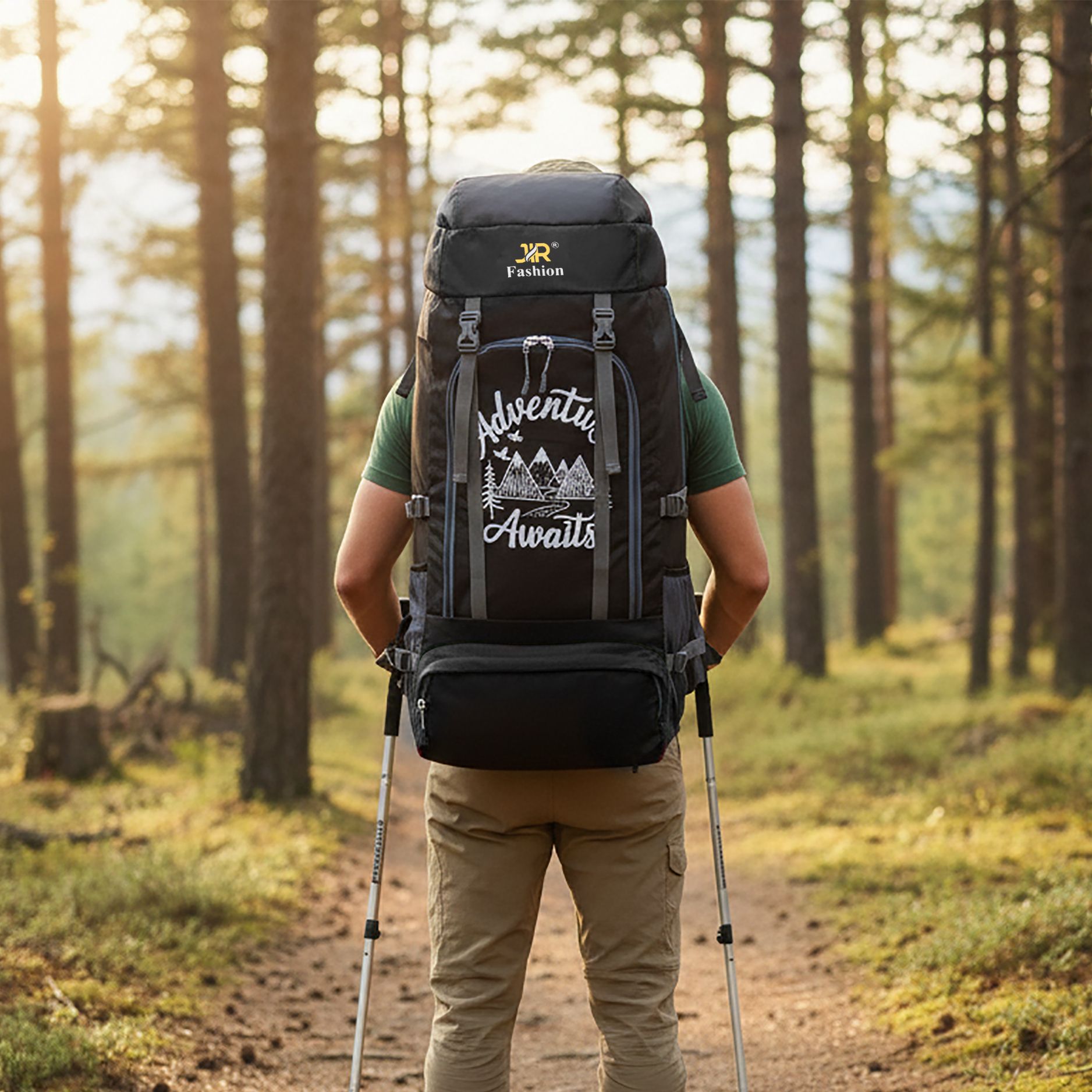 jirfashion Treking Bags For Hiking/Camping/Travel/Outdoor Sports With Shoe Compartment Rucksack - 60 L-picture-14