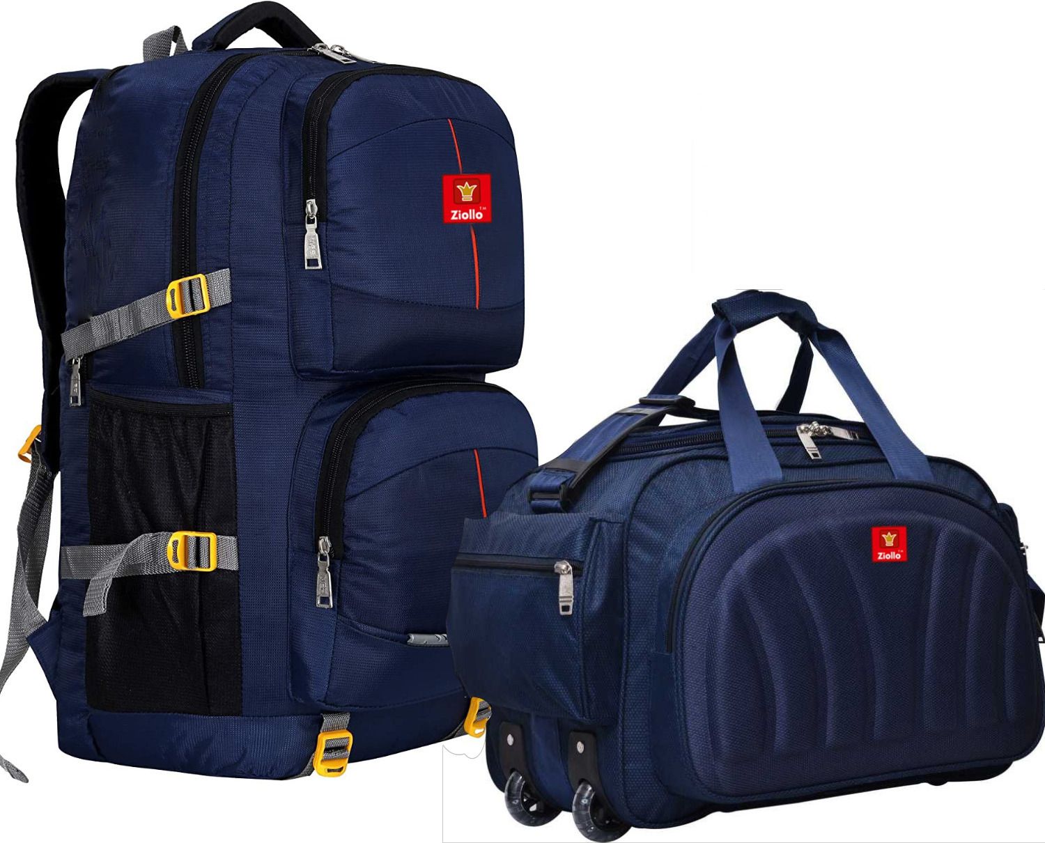 sky spirit Rucksack Backpack and Duffel Bag With Wheels Combo Pack of 2 For men and women Rucksack- 60 L-picture-50