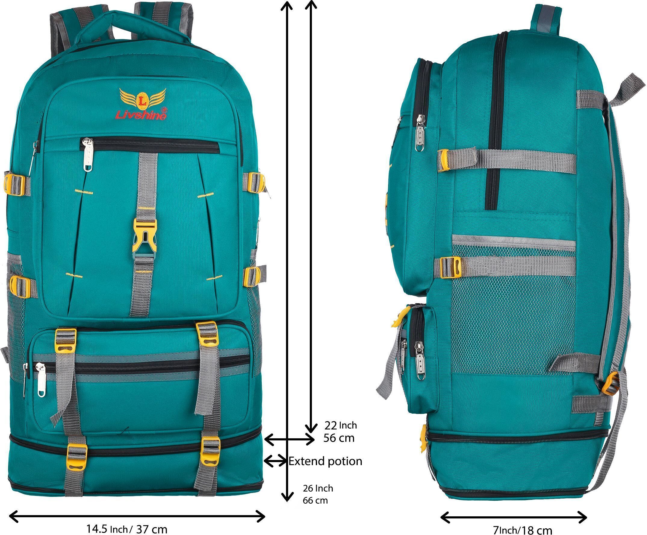 70 L capacity — good for travel, trekking, camping Rucksack - 80 L-image-34