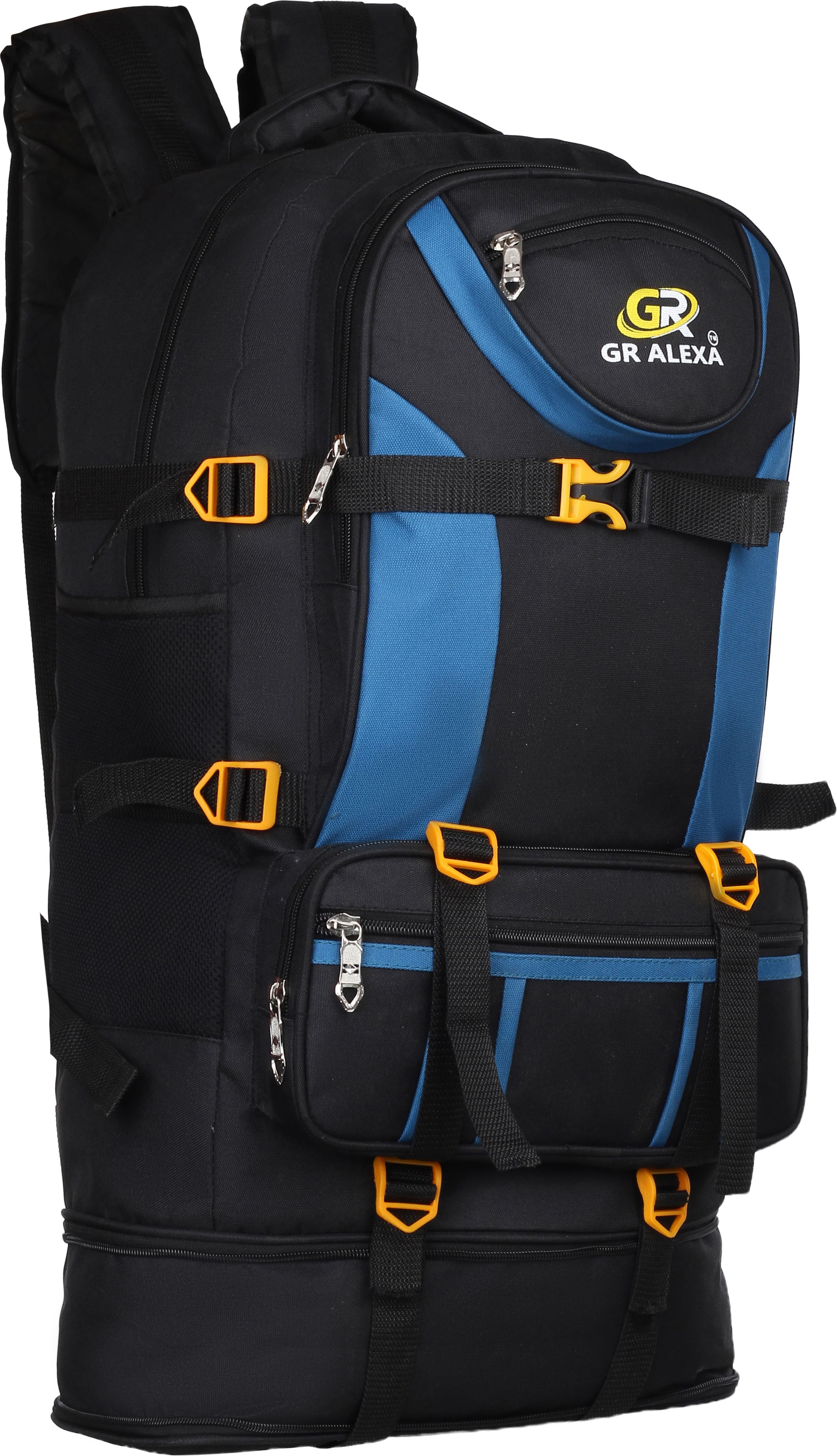 Travel/ trekking/ mountaineering bag Rucksack - 90 L (Black) Rucksack - 64 L-image-40