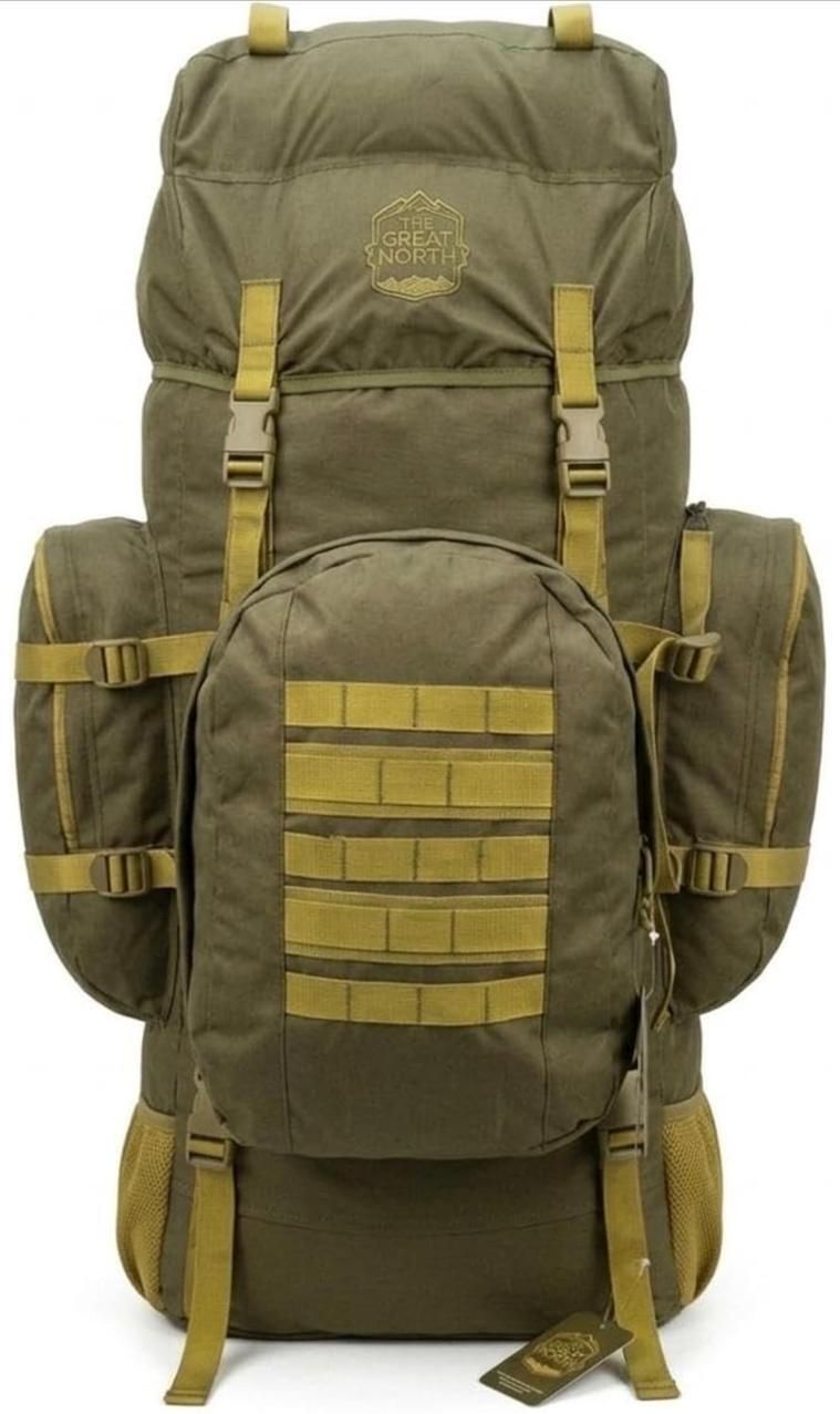 Rucksack Bag 95L With Detachable Bag , Olive Green, For Trekking & Hiking Rucksack - 95 L-image-49