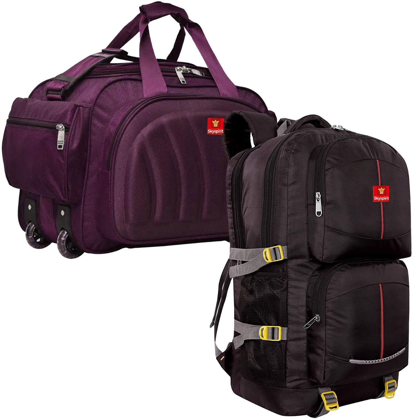 Rucksack and Duffel Bag With Wheels Combo Pack of 2 For men and women Rucksack - 50 L-image-41