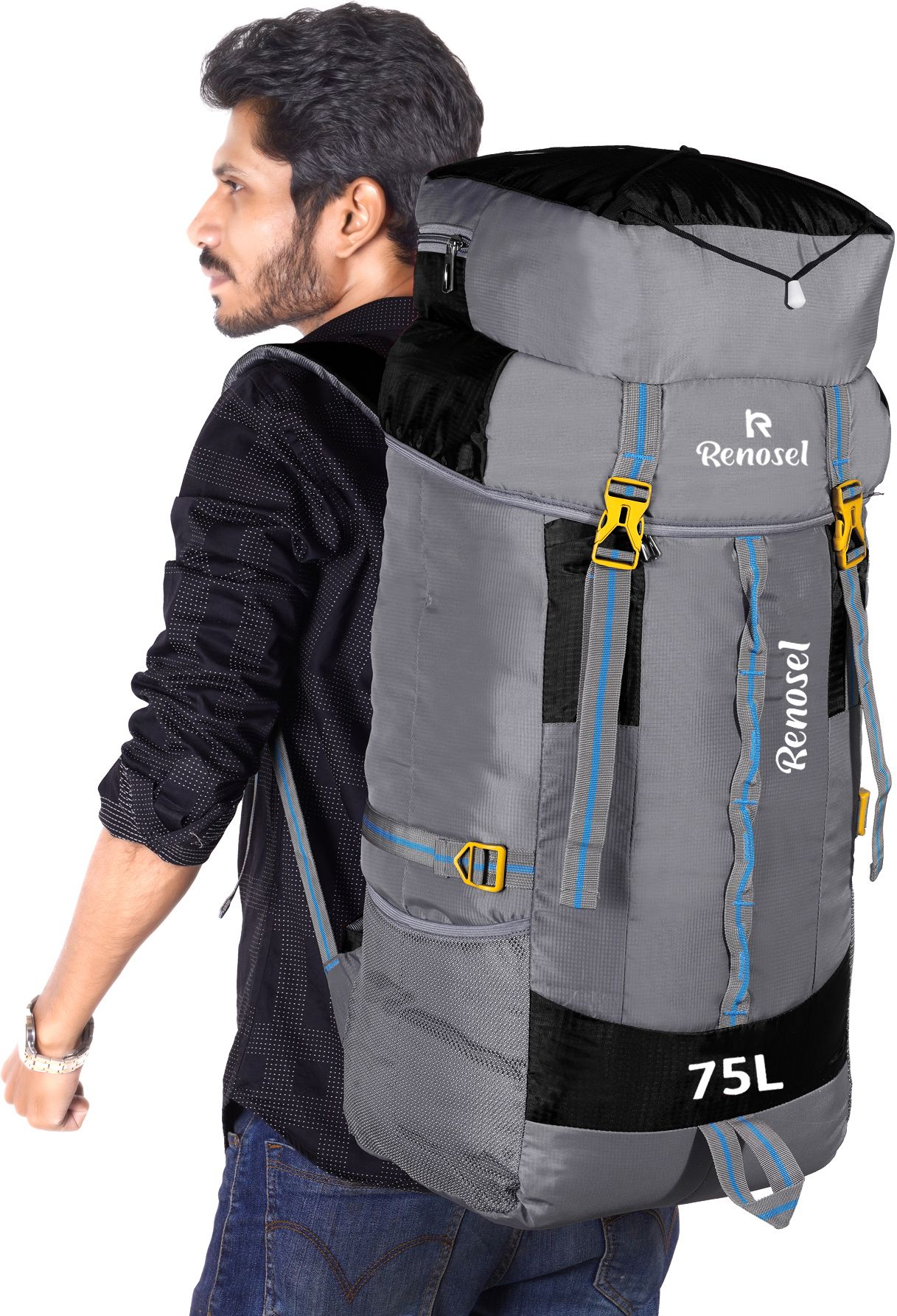renosel 75L Waterproof Trekking Backpack Hiking Rucksack for Travel Outdoor Rucksack - 75 L-picture-48