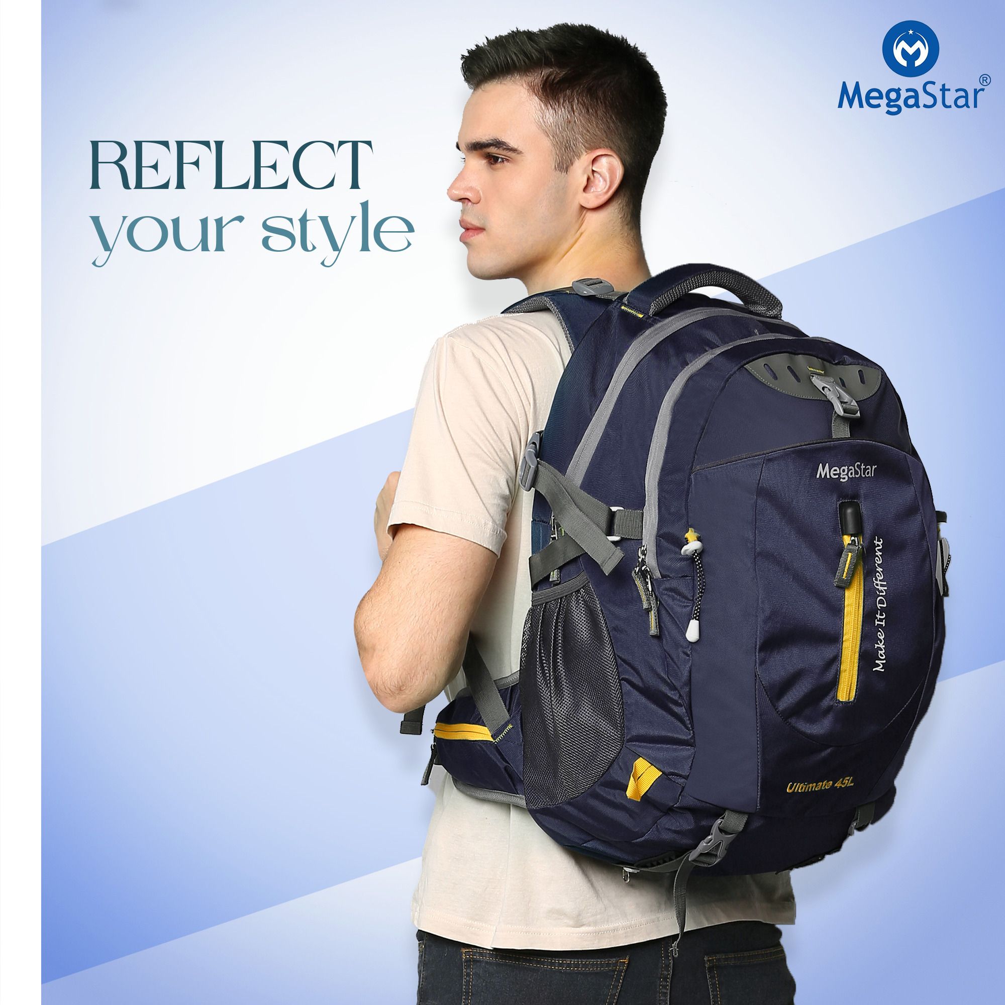 Ultimate Waterproof Travel Backpack Camping Hiking Trekking Bag With Rain Cover Rucksack - 45 L-image-11