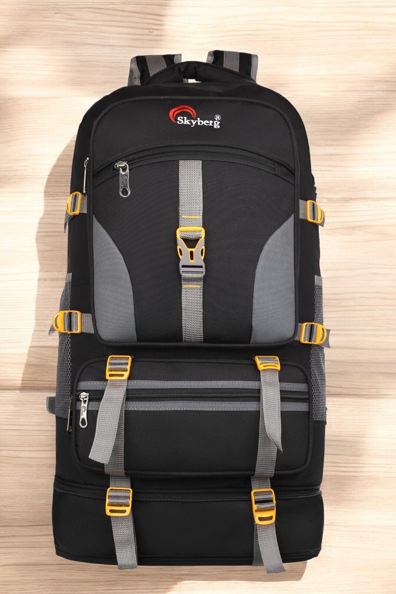 skyberg 60 Litres Curve Water Resistant Rucksack For Hiking Trekking And Travel - Unisex Rucksack - 60 L-picture-28