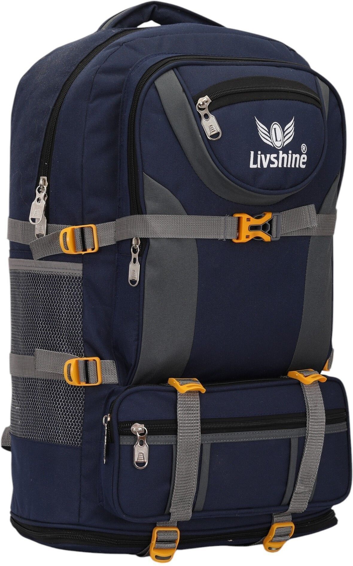Rucksack For Hiking Trekking And Travel - Unisex Rucksack - 45 L (Blue) Rucksack - 45 L-image-8