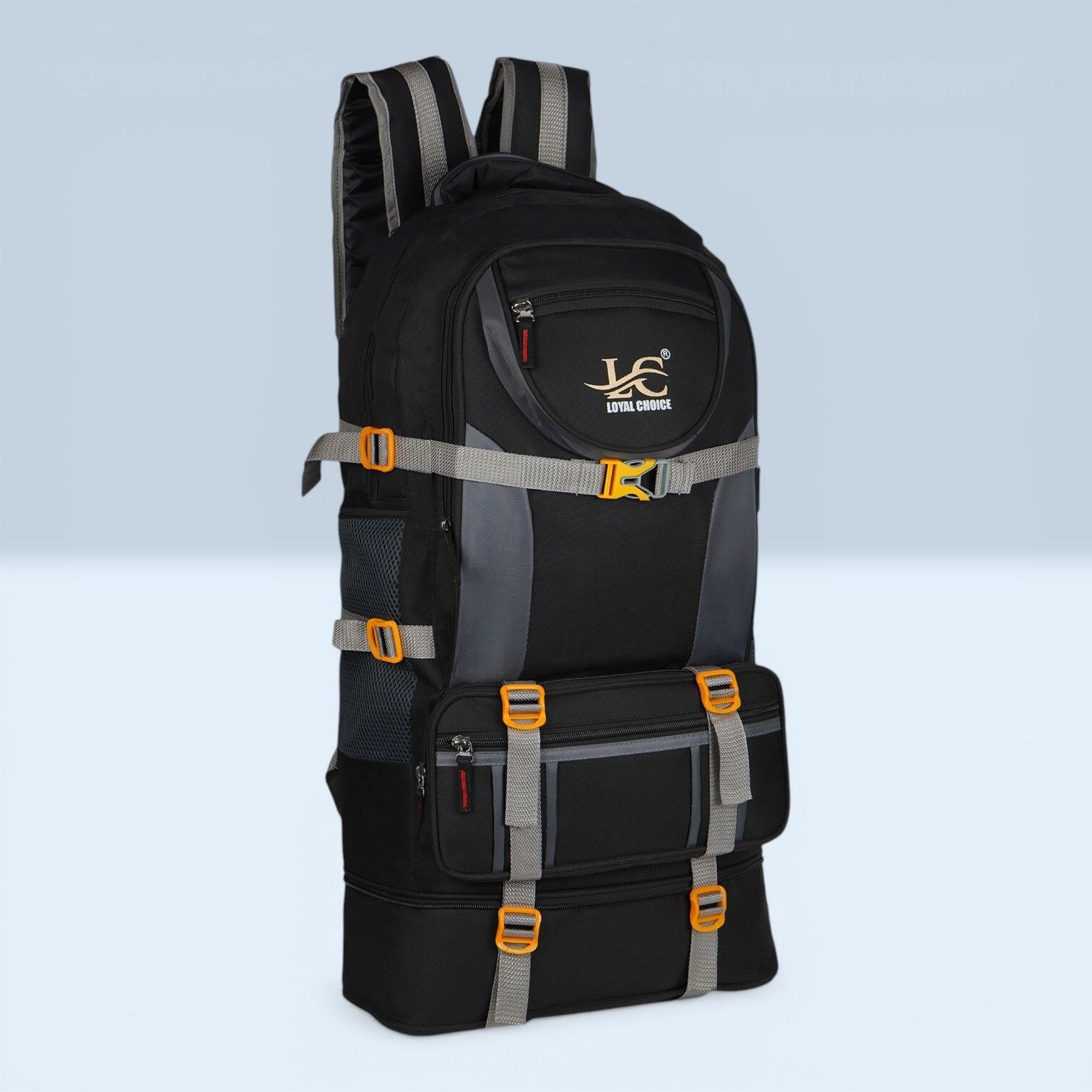 loyal choice New Trekking/Rucksack (Rucksack) Waterproof Backpack (Grey, 65 L) Rucksack - 65 L-picture-36