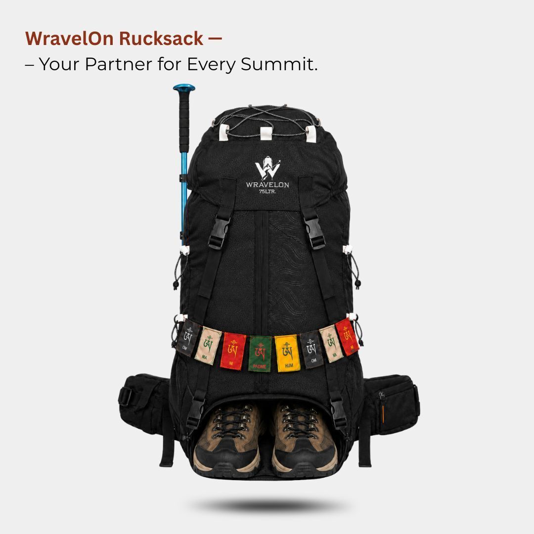 Black Rucksack 75L Rucksack - 75 L-image-18