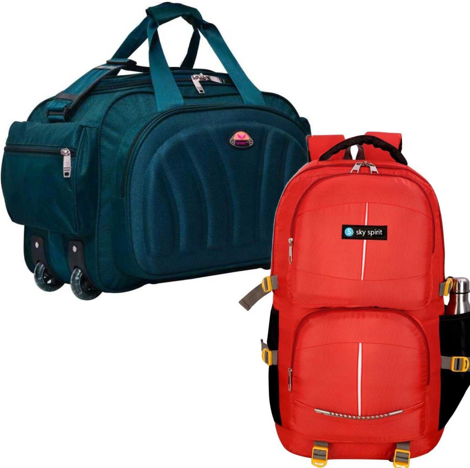 Rucksack and Duffel Bag With Wheels Combo Pack of 2 For men and women Rucksack - 50 L-image-26