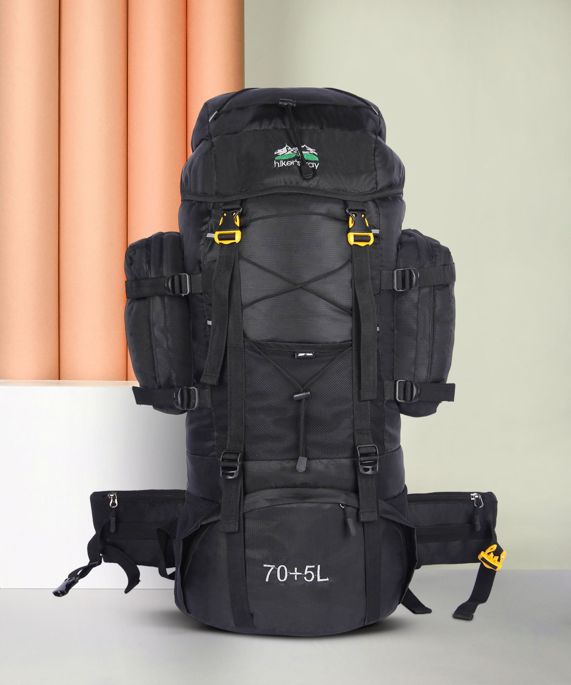 Rucksacks for men rucksack bags, trekking bags travel bag with Laptop rain cover Rucksack - 75 L-image-1