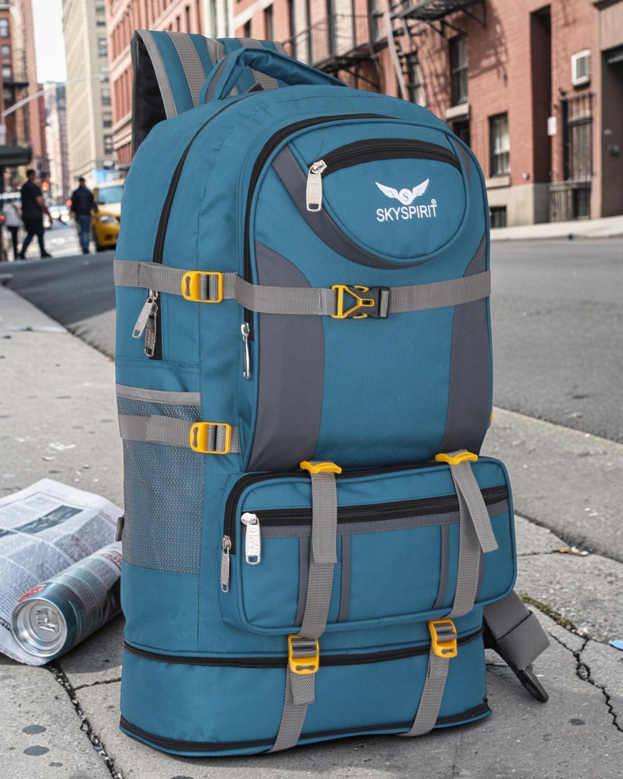 sky spirit Expandable Rucksack | Travel Backpack | Extra Capacity Design Rucksack - 90 L-picture-17